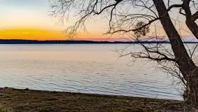 Jezioro Kisajno po zachodzie słońca, luty 2022 r. - zdjęcie 23