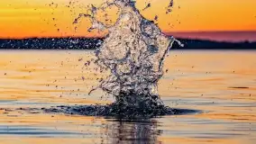 Jezioro Kisajno po zachodzie słońca, luty 2022 r. - zdjęcie 20