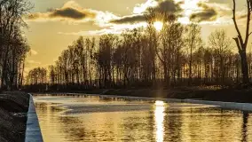 Zachód słońca nad jeziorem Tałty i kanałem Tałckim - zdjęcie 5