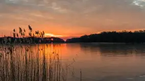 Marcowy zachód słońca nad jeziorem Kisajno - zdjęcie 10