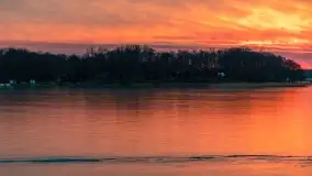 Marcowy zachód słońca nad jeziorem Kisajno - zdjęcie 51