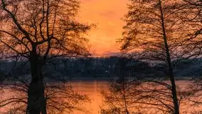 Marcowy zachód słońca nad jeziorem Kisajno - zdjęcie 48