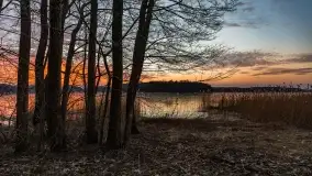 Marcowy zachód słońca nad jeziorem Kisajno - zdjęcie 37