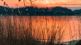 Marcowy zachód słońca nad jeziorem Kisajno - zdjęcie 43