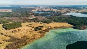 Jezioro Dargin rozstaje się z lodem, przedwiośnie 2022 r. - zdjęcie 3