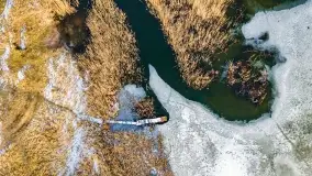 Mazurska zima z lotu ptaka, luty 2022 - zdjęcie 7