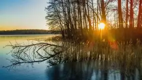 Zachód słońca nad jeziorem Krzywa Kuta - zdjęcie 17