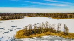 Jezioro Piłwąg w okowach lutowej zimy - zdjęcie 8