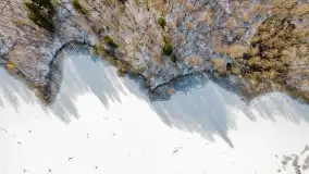 Jezioro Piłwąg w okowach lutowej zimy - zdjęcie 11