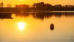 Zachód słońca nad jeziorem Tajty w Wilkasy Zalesie - zdjęcie 21