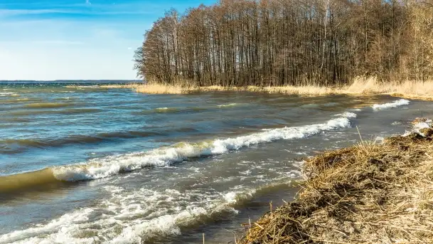 Wietrzny Dargin na początku wiosny