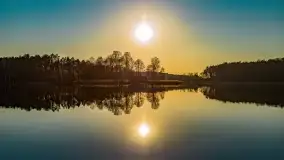 Zachód słońca nad jeziorem Tajty, marzec 2022 r. - zdjęcie 26