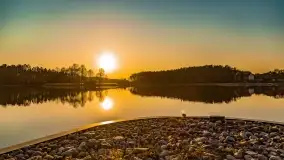 Zachód słońca nad jeziorem Tajty, marzec 2022 r. - zdjęcie 33