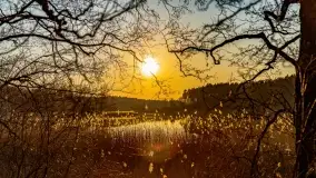 Zachód słońca nad jeziorem Tajty, marzec 2022 r. - zdjęcie 22