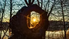 Zachód słońca nad jeziorem Tajty, marzec 2022 r. - zdjęcie 36