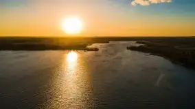 Zachód słońca nad jeziorem Dejguny, marzec 2022 r. - zdjęcie 31