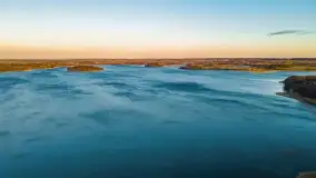 Zachód słońca nad jeziorem Dejguny, marzec 2022 r. - zdjęcie 9