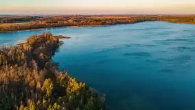 Zachód słońca nad jeziorem Dejguny, marzec 2022 r. - zdjęcie 11