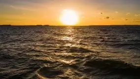 Zachód słońca nad jeziorem Dargin, marzec 2022 r. - zdjęcie 19