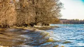 Zachód słońca nad jeziorem Dargin, marzec 2022 r. - zdjęcie 51