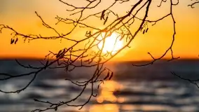 Zachód słońca nad jeziorem Dargin, marzec 2022 r. - zdjęcie 54