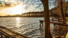 Zachód słońca nad jeziorem Bocznym, Leśna Keja - zdjęcie 23