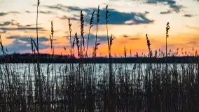 Zachód słońca nad jeziorem Stręgiel - zdjęcie 3