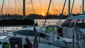 Zachód słońca nad jeziorem Boczne, widoczny z Rydzewa - zdjęcie 31