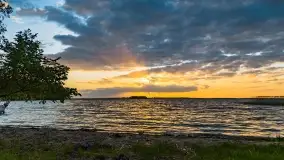 Zachód słońca nad jeziorem Dargin, maj 2022 r. - zdjęcie 27