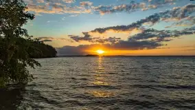 Zachód słońca nad jeziorem Dargin, maj 2022 r. - zdjęcie 13