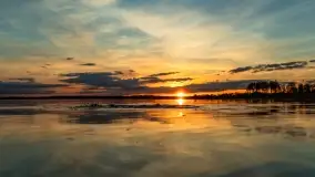 Zachód słońca nad jeziorem Niegocin, maj 2022 r. - zdjęcie 10