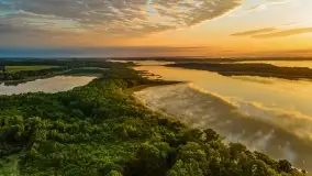 Wschód słońca nad jeziorem Mamry, Stanica Wodna Kietlice, czerwiec 2022 - zdjęcie 20