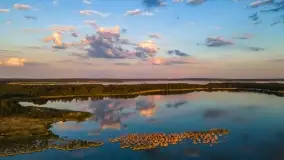 Zachód słońca nad jeziorem Kirsajty, koniec maja 2022 - zdjęcie 25