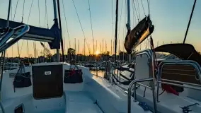 Zachód słońca w porcie AZS Wilkasy - zdjęcie 5