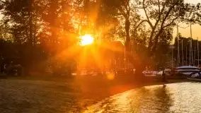 Zachód słońca w porcie AZS Wilkasy - zdjęcie 25