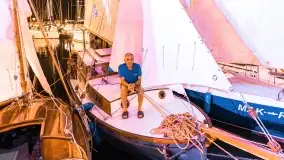 Nocne zdjęcia z XXIII zlotu klubu Jacht Oldtimet, Stranda, sierpień 2022 - zdjęcie 30