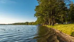 Zachód słońca nad jeziorem Przystań, czerwiec 2022 - zdjęcie 25