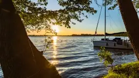 Zachód słońca nad jeziorem Przystań, czerwiec 2022 - zdjęcie 7