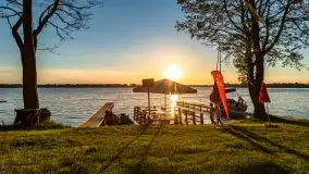 Zachód słońca nad jeziorem Przystań, czerwiec 2022 - zdjęcie 15