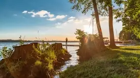 Zachód słońca nad jeziorem Mamry, Cypel Zwierzyniecki Róg - zdjęcie 38