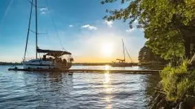 Zachód słońca nad jeziorem Mamry, Cypel Zwierzyniecki Róg - zdjęcie 20