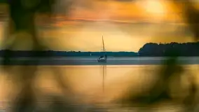 Zachód słońca nad jeziorem Dargin, wrzesień 2022 - zdjęcie 5