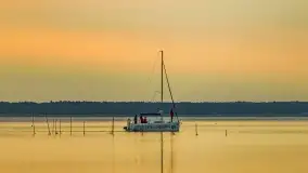 Zachód słońca nad jeziorem Dargin, wrzesień 2022 - zdjęcie 22