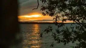 Pochmurny zachód słońca w Pierkunowie nad Kisajnem - zdjęcie 14