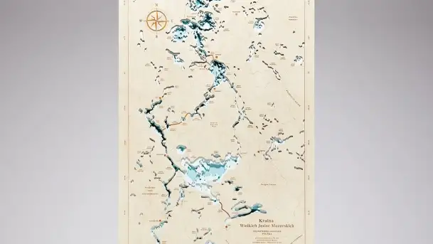 Drewniane mapy morskie i Mazur od Pracowni Twórczej Avocado - zdjęcie 4