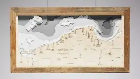 Drewniane mapy morskie i Mazur od Pracowni Twórczej Avocado - zdjęcie 25