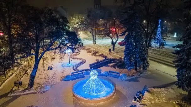 Zimowo - świąteczna wersja nocnego Kętrzyna - zdjęcie 1