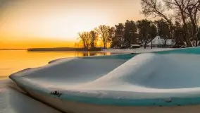 Wschód słońca nad jeziorem Niegocin, grudzień 2022 - zdjęcie 23