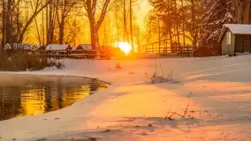 Wschód słońca nad jeziorem Niegocin, grudzień 2022 - zdjęcie 30