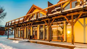 Zimowy wschód słońca w PTTK Wilkasy nad jeziorem Niegocin - zdjęcie 20